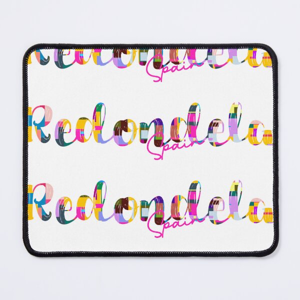 Item preview, Redondela, Spain, Vibrant Abstract City Typography Art designed and sold by Wanderful-roads.