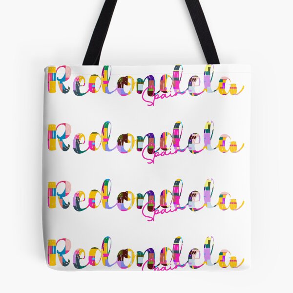 Item preview, Redondela, Spain, Vibrant Abstract City Typography Art designed and sold by Wanderful-roads.