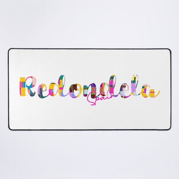 Item preview, Redondela, Spain, Vibrant Abstract City Typography Art designed and sold by Wanderful-roads.