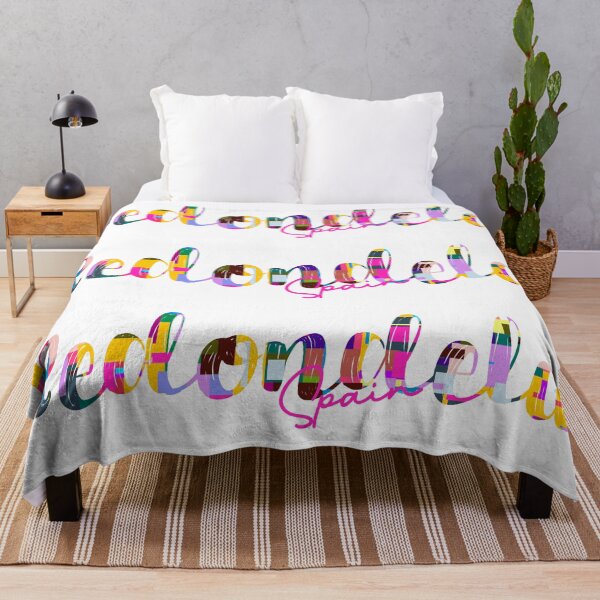 Item preview, Redondela, Spain, Vibrant Abstract City Typography Art designed and sold by Wanderful-roads.