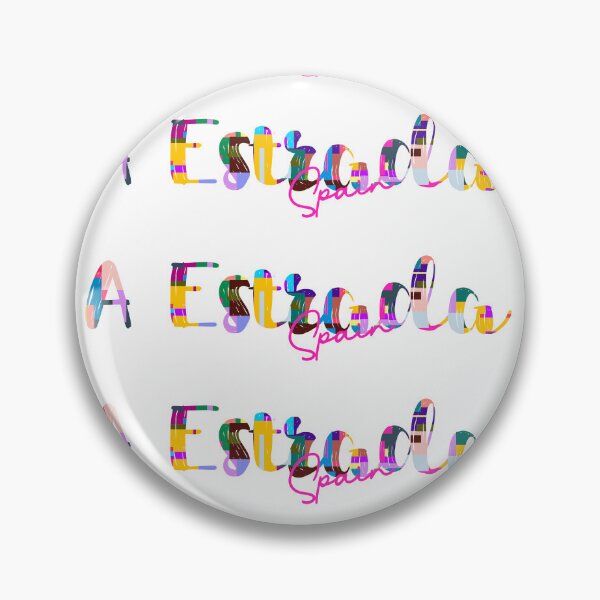 Item preview, A Estrada, Spain, Vibrant Abstract City Typography Art designed and sold by Wanderful-roads.