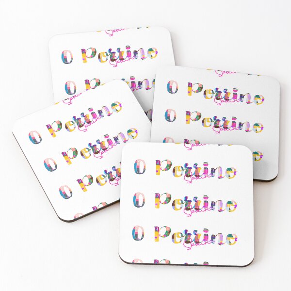 Item preview, O Porriño, Spain, Vibrant Abstract City Typography Art designed and sold by Wanderful-roads.