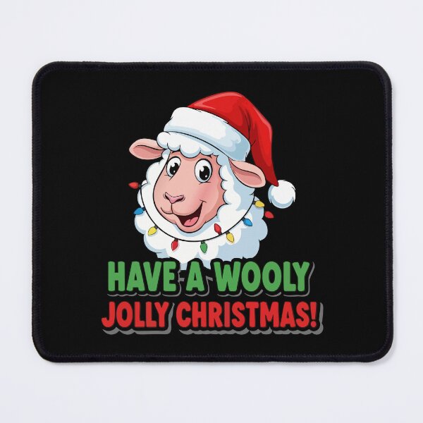 Item preview, Have a Wooly Jolly Christmas | Funny Sheep in Santa Hat Holiday Design designed and sold by graphicnew.