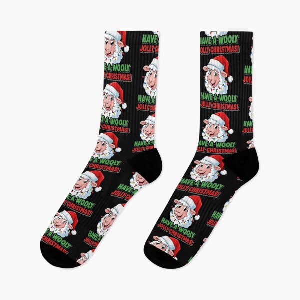 Item preview, Have a Wooly Jolly Christmas | Funny Sheep in Santa Hat Holiday Design designed and sold by graphicnew.