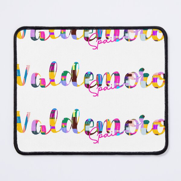Item preview, Valdemoro, Spain, Vibrant Abstract City Typography Art designed and sold by Wanderful-roads.