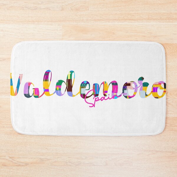 Item preview, Valdemoro, Spain, Vibrant Abstract City Typography Art designed and sold by Wanderful-roads.
