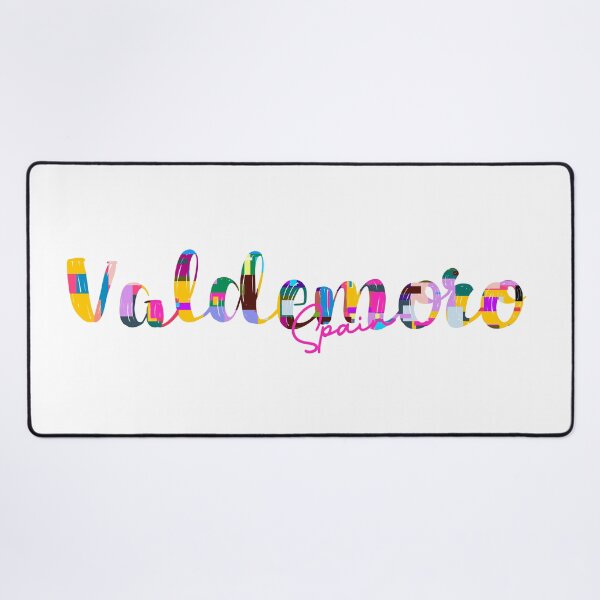Item preview, Valdemoro, Spain, Vibrant Abstract City Typography Art designed and sold by Wanderful-roads.