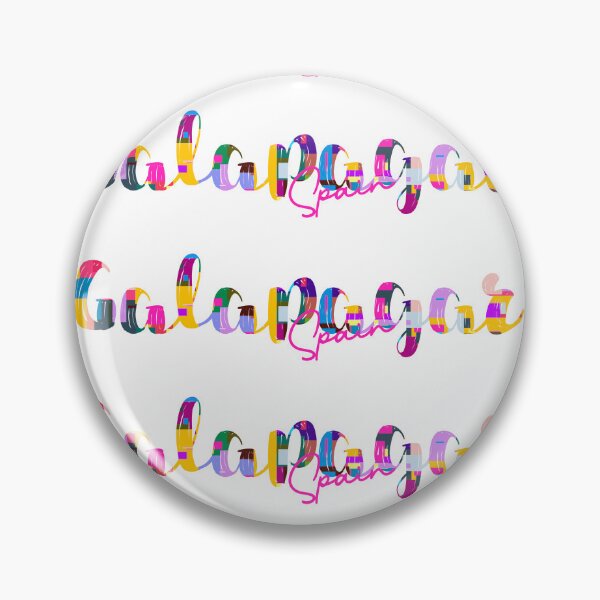 Item preview, Galapagar, Spain, Vibrant Abstract City Typography Art designed and sold by Wanderful-roads.