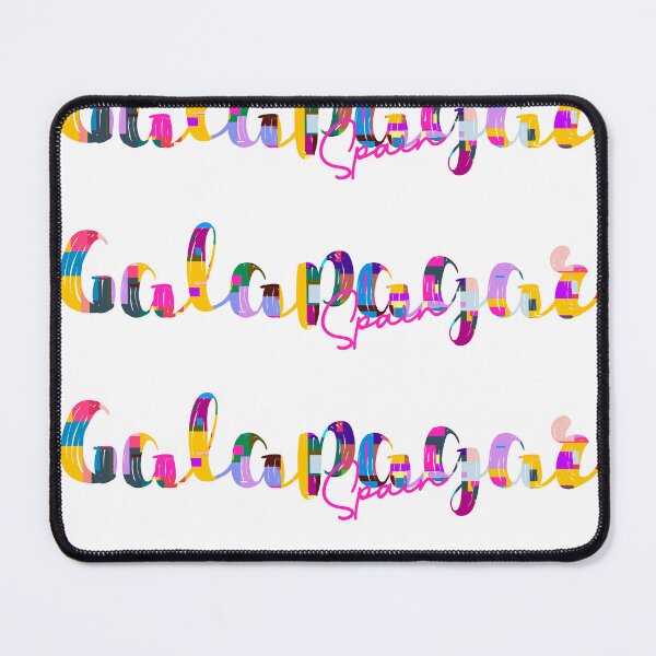 Item preview, Galapagar, Spain, Vibrant Abstract City Typography Art designed and sold by Wanderful-roads.