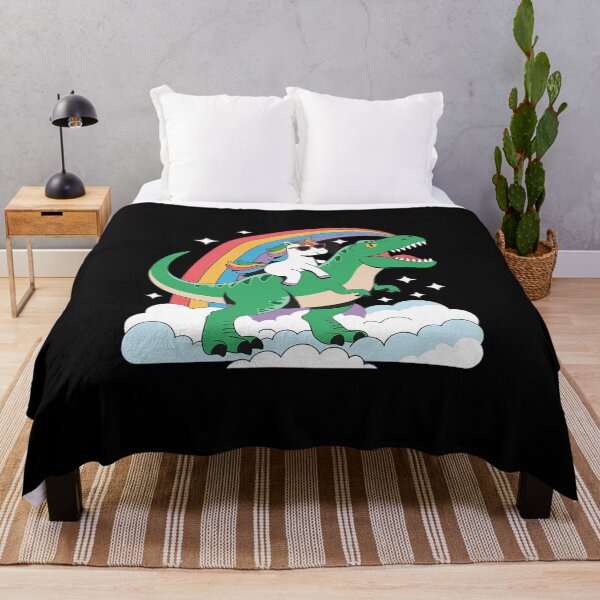 Item preview, Unicorn Riding Dinosaur Boys Girls Men Women Rainbow designed and sold by HuValverdeArt.