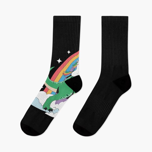 Item preview, Unicorn Riding Dinosaur Boys Girls Men Women Rainbow designed and sold by HuValverdeArt.