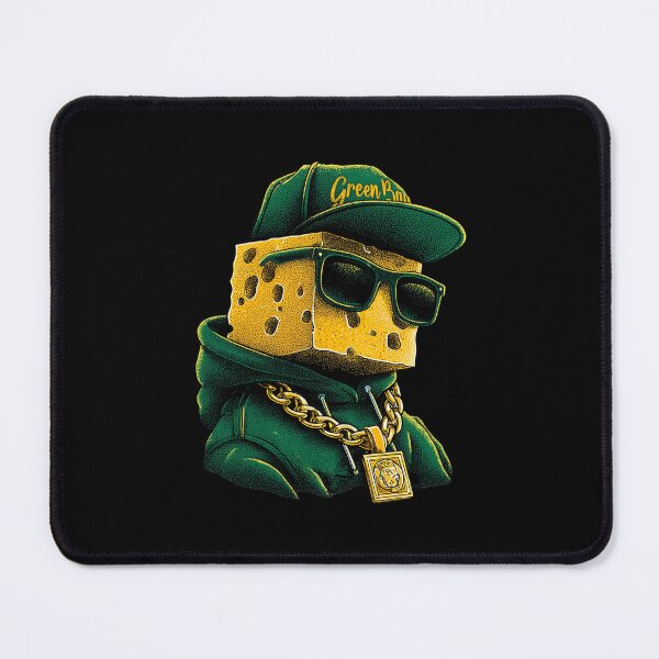 Item preview, Green Bay Packers Mascot Cheesehead M5638 designed and sold by PeterBJensen.