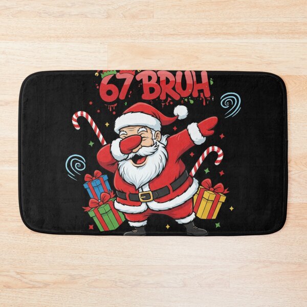 Item preview, 67 Bruh Santa Dab - Funny Meme Christmas Tee & Sticker 2025 designed and sold by GeniePixel.