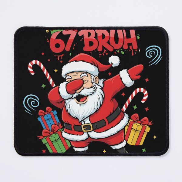 Item preview, 67 Bruh Santa Dab - Funny Meme Christmas Tee & Sticker 2025 designed and sold by GeniePixel.
