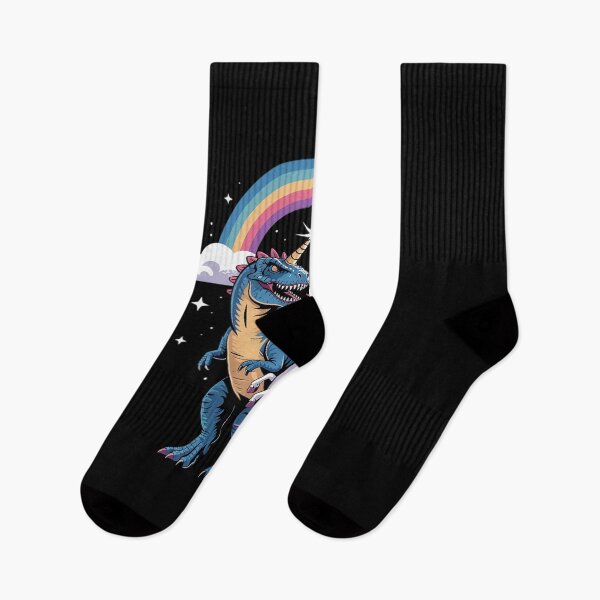 Item preview, Unicorn Riding Dinosaur Boys Girls Men Women Rainbow designed and sold by HuValverdeArt.