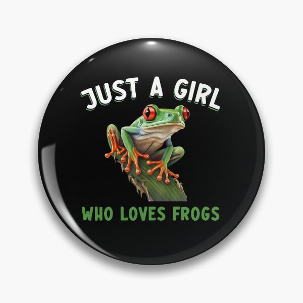 Item preview, Just a Girl Who Loves Frogs – Realistic Red-Eyed Tree Frog Design designed and sold by TinaMDedrick.
