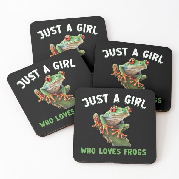 Item preview, Just a Girl Who Loves Frogs – Realistic Red-Eyed Tree Frog Design designed and sold by TinaMDedrick.