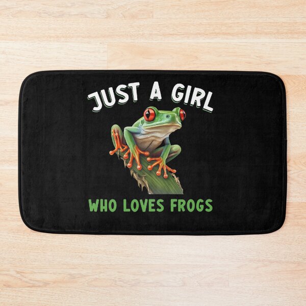 Item preview, Just a Girl Who Loves Frogs – Realistic Red-Eyed Tree Frog Design designed and sold by TinaMDedrick.