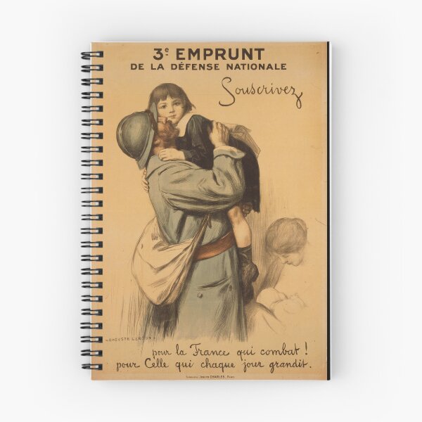 Item preview, French WWI Propaganda Poster | 3rd National Defense Loan Art | Soldier & Child Embrace | Vintage War Bond Print designed and sold by artofuniverse.