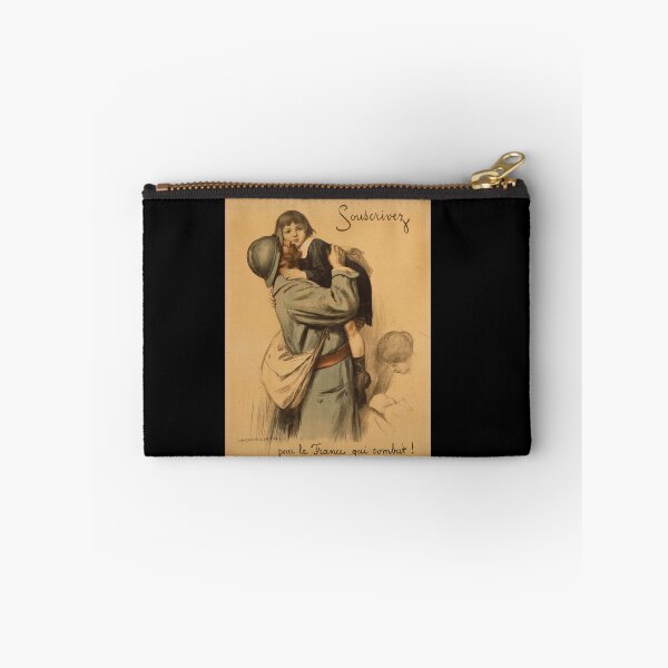 Item preview, French WWI Propaganda Poster | 3rd National Defense Loan Art | Soldier & Child Embrace | Vintage War Bond Print designed and sold by artofuniverse.
