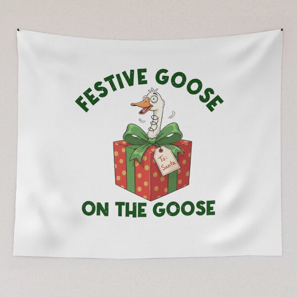 Item preview, Silly Quote The Xmas Festive Goose Loose Funny Goose On designed and sold by Rackaam777Art.