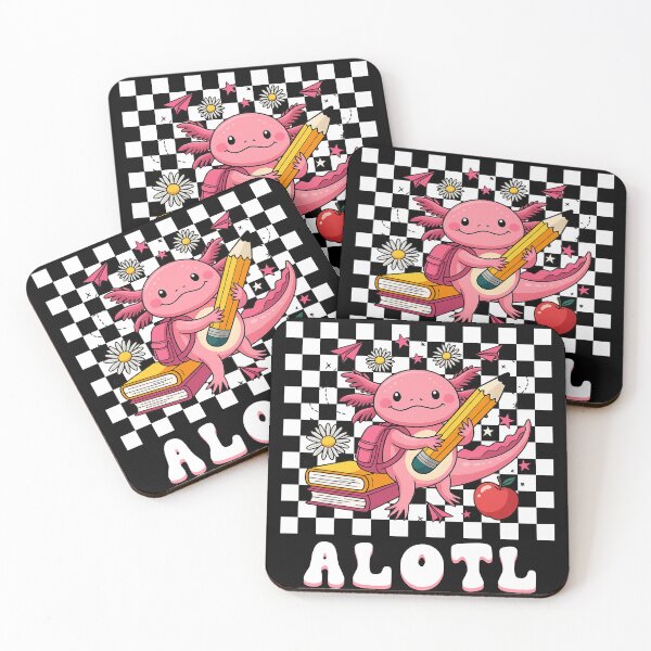 Item preview, 100th Day of School Cute Pink Axolotl with Pencil and Books - Back to School Design designed and sold by TinaMDedrick.