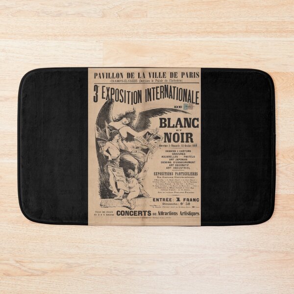 Item preview, Art Nouveau Poster | 3e Exposition Internationale | Black & White Art | Paris 1888 | Vintage French Wall Art Decor designed and sold by artofuniverse.
