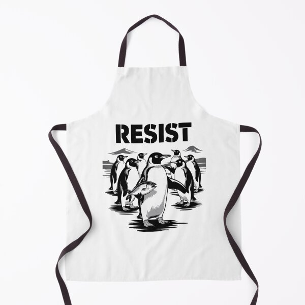 Item preview, Penguin Resist Penguins Protest Against Tariffs  designed and sold by ChristopStano.