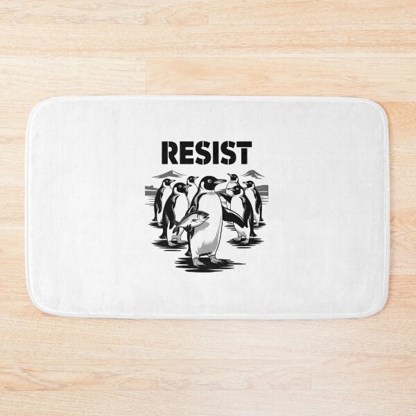Item preview, Penguin Resist Penguins Protest Against Tariffs  designed and sold by ChristopStano.