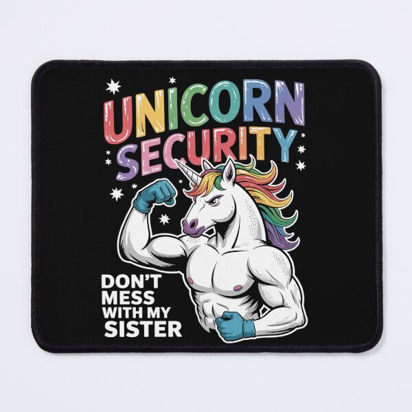 Item preview, Unicorn Security Dont Mess With My Sister Brother designed and sold by HuValverdeArt.
