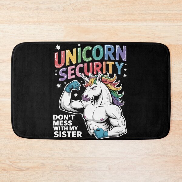 Item preview, Unicorn Security Dont Mess With My Sister Brother designed and sold by HuValverdeArt.