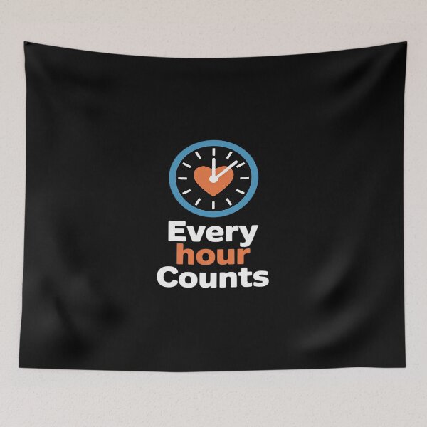 Item preview, Every Hour Counts Volunteer Clock Heart designed and sold by petrichorsworld.