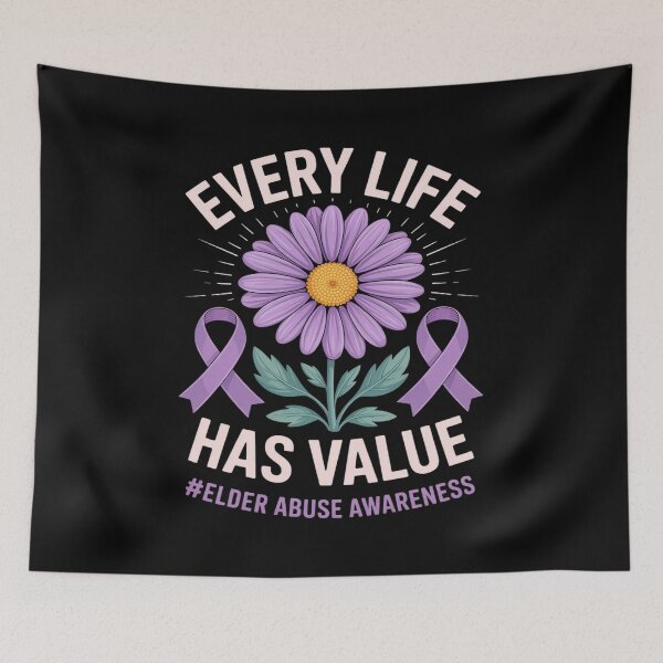Item preview, Every Life Has Value Elder Abuse Awareness designed and sold by petrichorsworld.
