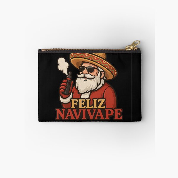 Item preview, Feliz NaviVape – Santa with Sombrero and Vape | Funny Christmas Vape Design designed and sold by House of Taste Vape Designs.