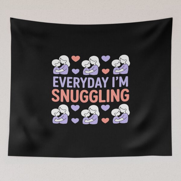 Item preview, Everyday Im Snuggling Bubble Text Mom Life designed and sold by petrichorsworld.