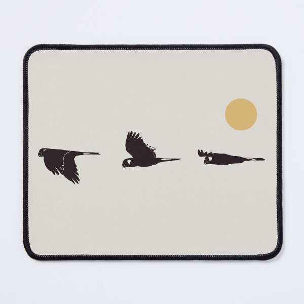 Item preview, Three yellow tailed black cockatoos and the distant sun. designed and sold by Old Friends.