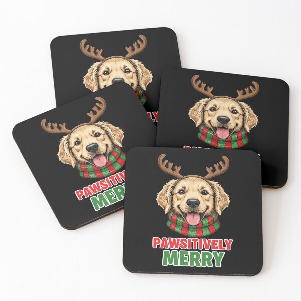 Item preview, Pawsitively Merry | Cute Dog in Antlers Funny Christmas Design designed and sold by graphicnew.