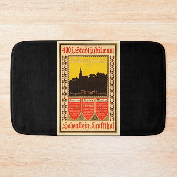 Item preview, Vintage 1910 Poster | Hohenstein-Ernstthal 400th Anniversary | Bold German Typography & Striking Silhouette Art designed and sold by artofuniverse.