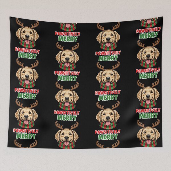 Item preview, Pawsitively Merry | Cute Dog in Antlers Funny Christmas Design designed and sold by graphicnew.