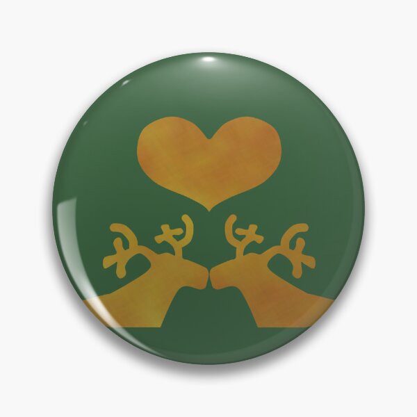 Item preview, Golden Reindeer couple on green - Calm, Sensory-Friendly designed and sold by CreaTwinkles.