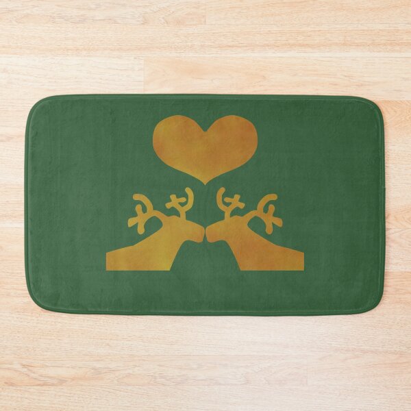 Item preview, Golden Reindeer couple on green - Calm, Sensory-Friendly designed and sold by CreaTwinkles.
