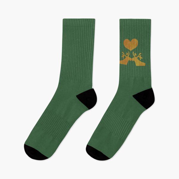 Item preview, Golden Reindeer couple on green - Calm, Sensory-Friendly designed and sold by CreaTwinkles.