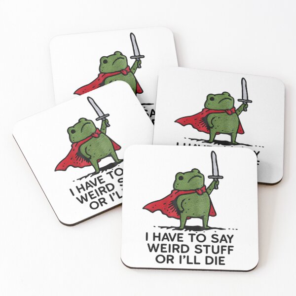 Artikelvorschau, Retro-Stil Ich muss komische Sachen sagen, sonst sterbe ich, du dummer Frosch entworfen und verkauft von JuliusaMenzelo.