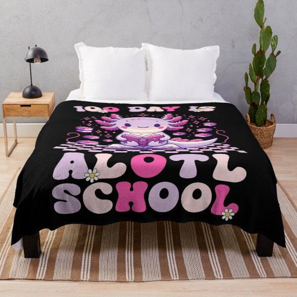 Item preview, 100th Day of School Cute Purple Axolotl with Books - School Design designed and sold by TinaMDedrick.