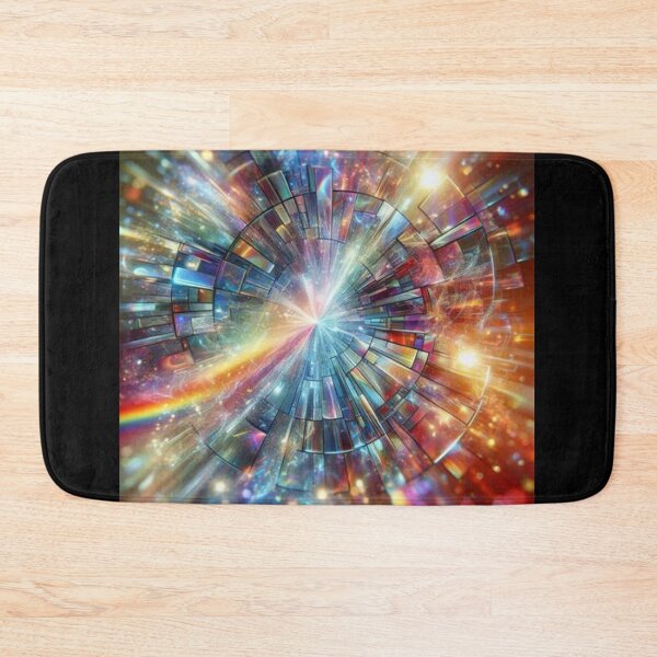 Item preview, A fragmented shattered glass effect with rainbow hues. designed and sold by IrsathThaslima.