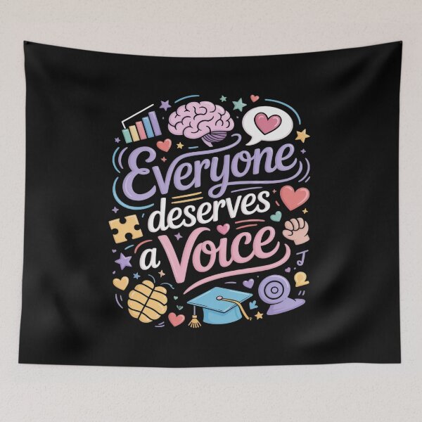 Item preview, Everyone Deserves Voice Speech Therapy Language designed and sold by petrichorsworld.