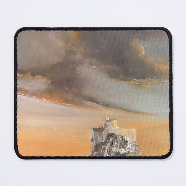 Item preview, Lindisfarne Holy Island Painting – Northumberland Coastal Landscape Oil Art “Light Over the Holy Island” designed and sold by UmbertoVittoArt.