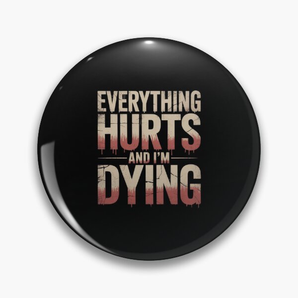 Item preview, Everything Hurts And I’m Dying Funny Backprinted Funny Gym designed and sold by petrichorsworld.