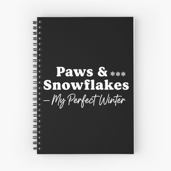 Item preview, Paws and Snowflakes – Cozy Winter Dog Lover Quote Typography designed and sold by fawzimorsy.