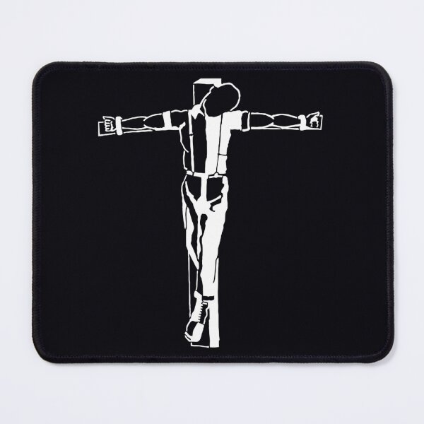 Item preview, Crucified Skinhead Silhouette — Punk Street Art Style designed and sold by urlobabtt46.